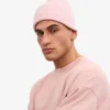 Merinoullmössa – blekt rosa
