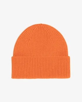 Merinoullmössa – bränd orange
