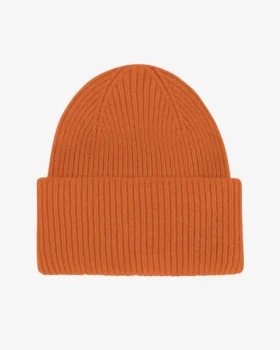 Merinoullmössa – bränd orange