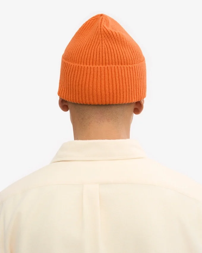 Merinoullmössa – bränd orange
