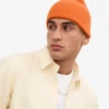 Merinoullmössa – bränd orange