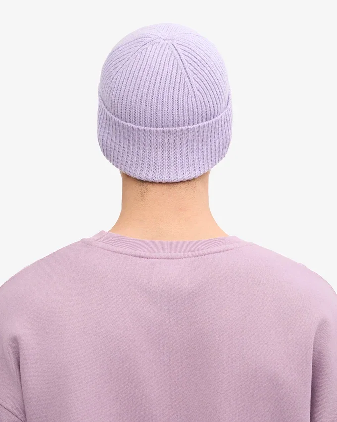 Merinoullmössa – mjuk lavendel