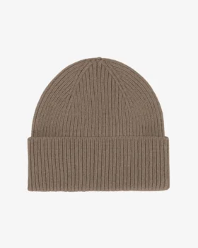 Merinoullmössa – Warm Taupe