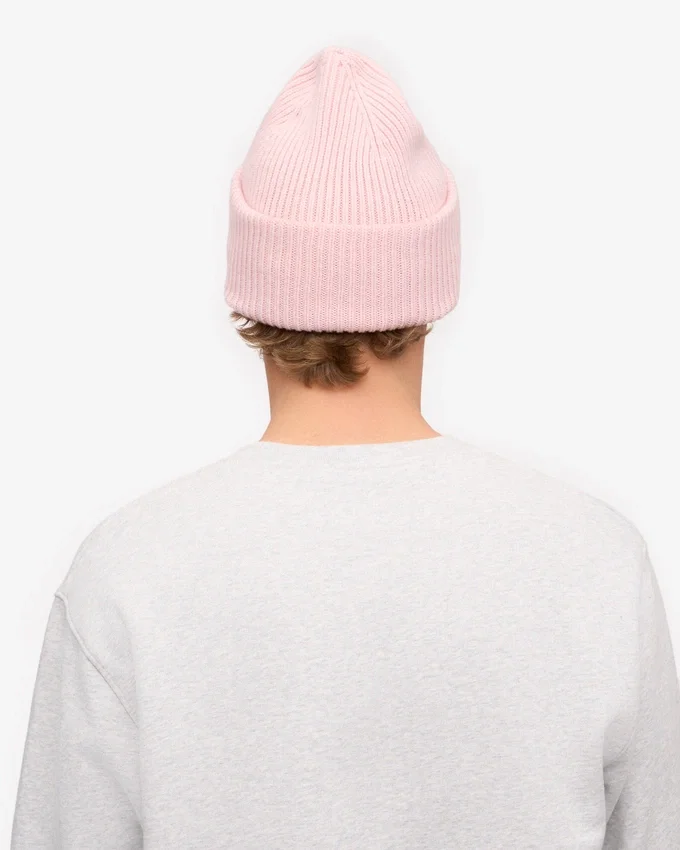 Merinoullsmössa – blekt rosa