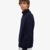 Merinoullströja med hög hals – Navy Blue