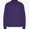 Merinoullströja med hög hals – ultraviolett