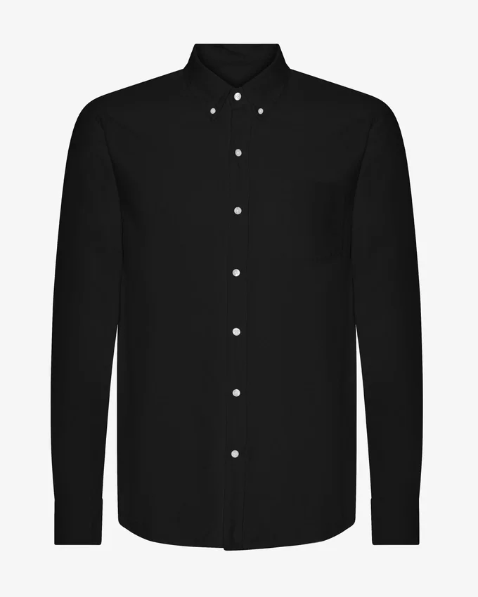 Organic Button Down skjorta – djupsvart