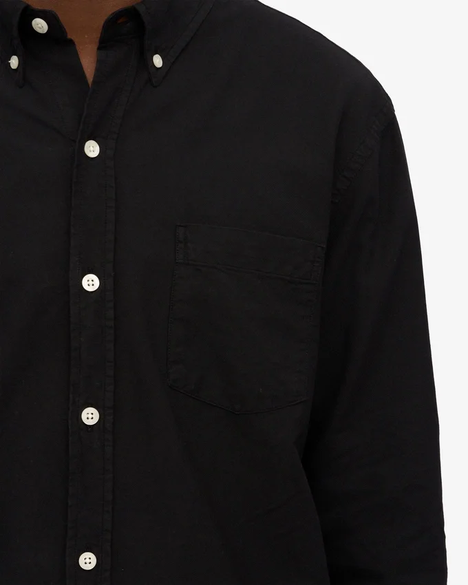 Organic Button Down skjorta – djupsvart