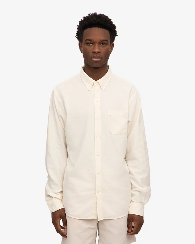 Organic Button Down skjorta – elfenbensvit