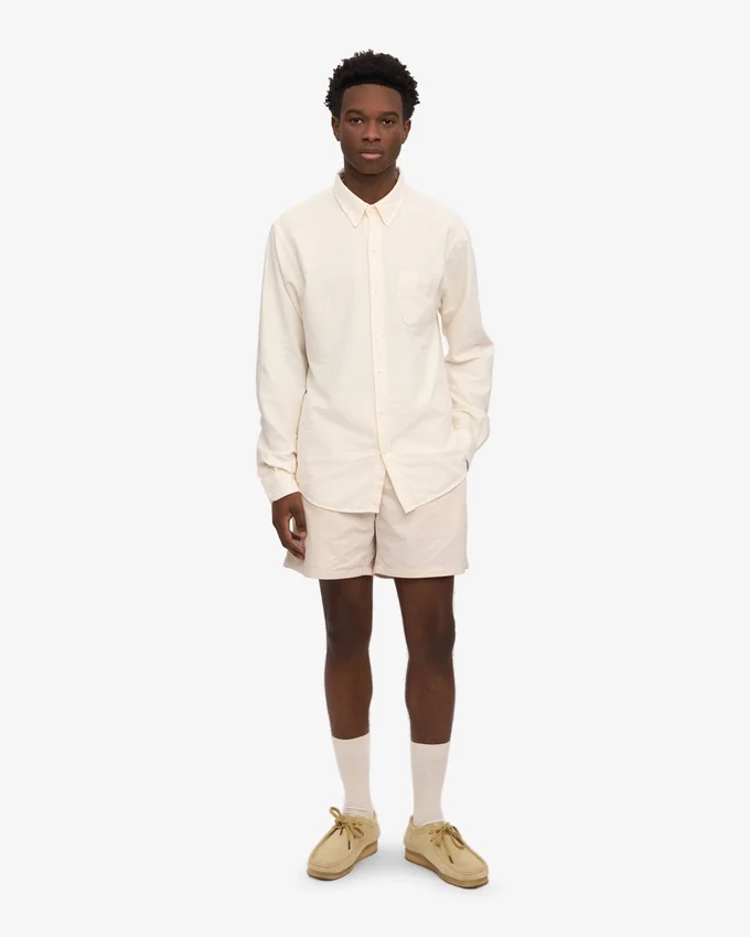 Organic Button Down skjorta – elfenbensvit