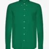 Organic Button Down-skjorta i ekologisk bomull med knappar – kellygrön