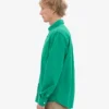 Organic Button Down-skjorta i ekologisk bomull med knappar – kellygrön