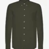 Organic Button Down skjorta – jaktgrön