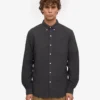 Organic Button Down skjorta – lavagrå