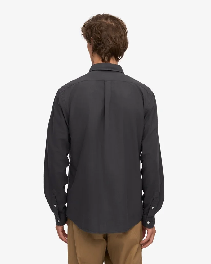 Organic Button Down skjorta – lavagrå
