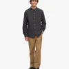 Organic Button Down skjorta – lavagrå