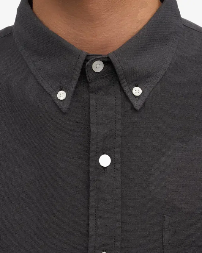 Organic Button Down skjorta – lavagrå