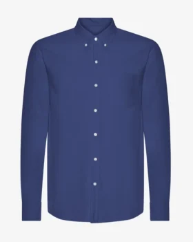 Organic Button Down skjorta – marinblå