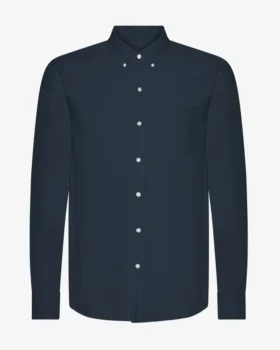 Organic Button Down skjorta – marinblå