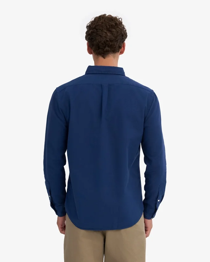 Organic Button Down skjorta – marinblå