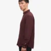 Organic Button Down skjorta – oxblodsröd