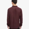 Organic Button Down skjorta – oxblodsröd
