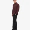 Organic Button Down skjorta – oxblodsröd