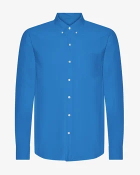 Organic Button Down skjorta – Pacific Blue
