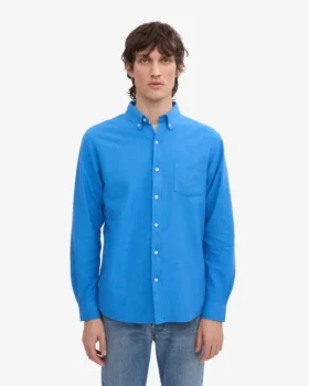 Organic Button Down skjorta – Pacific Blue