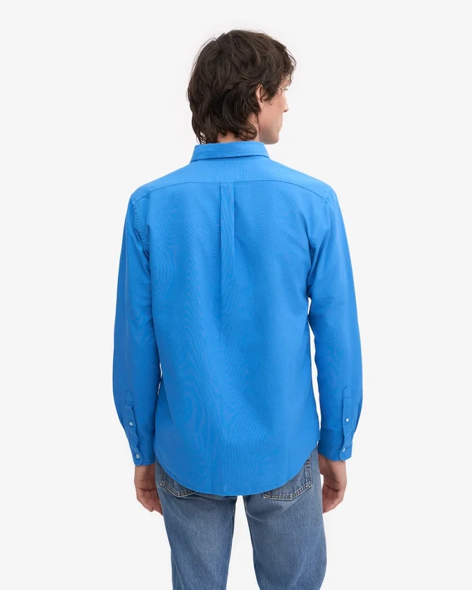 Organic Button Down skjorta – Pacific Blue