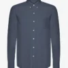 Organic Button Down skjorta – petrolblå