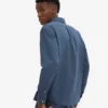 Organic Button Down skjorta – petrolblå