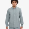 Organic Button Down skjorta – stålblå