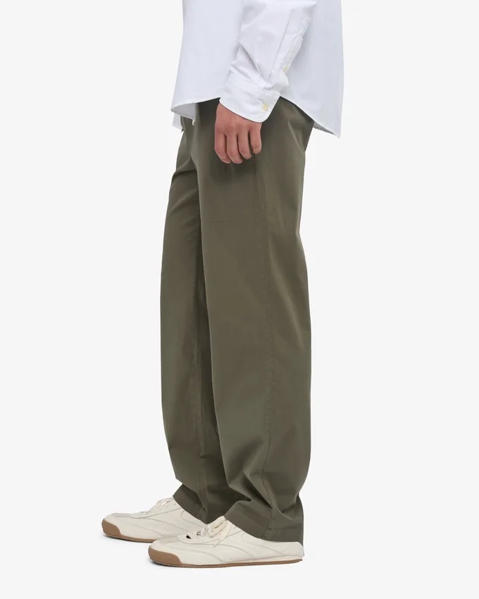 Organic Twill Pants – dammig olivgrön