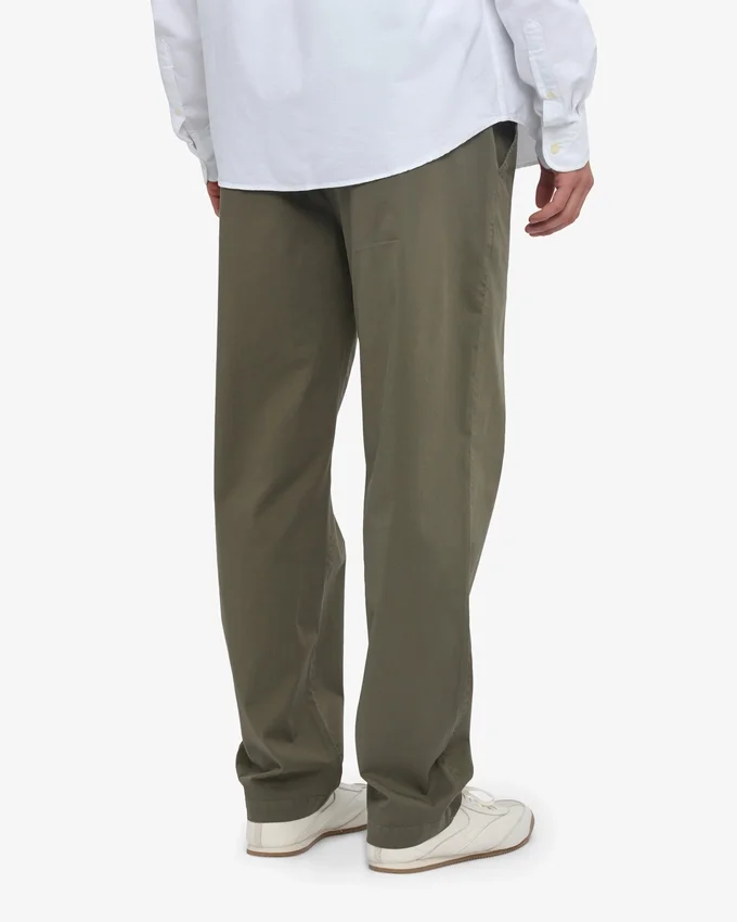 Organic Twill Pants – dammig olivgrön