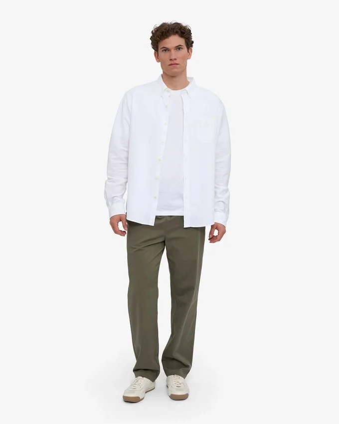Organic Twill Pants – dammig olivgrön