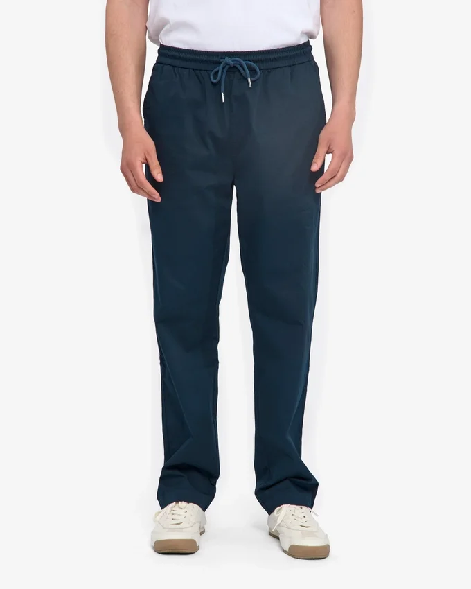 Organic Twill Pants – marinblå