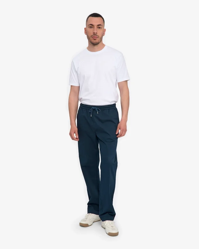 Organic Twill Pants – marinblå