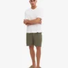 Organic Twill Shorts – dammig olivgrön
