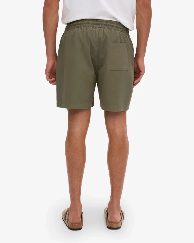 Organic Twill Shorts – dammig olivgrön