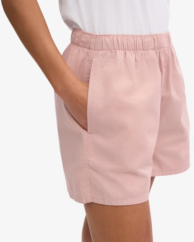 Organic Twill Shorts för dam – blekt rosa