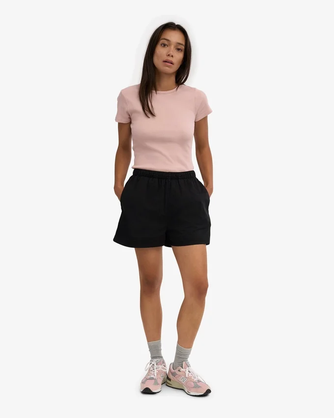 Organic Twill Shorts för dam – djupsvart