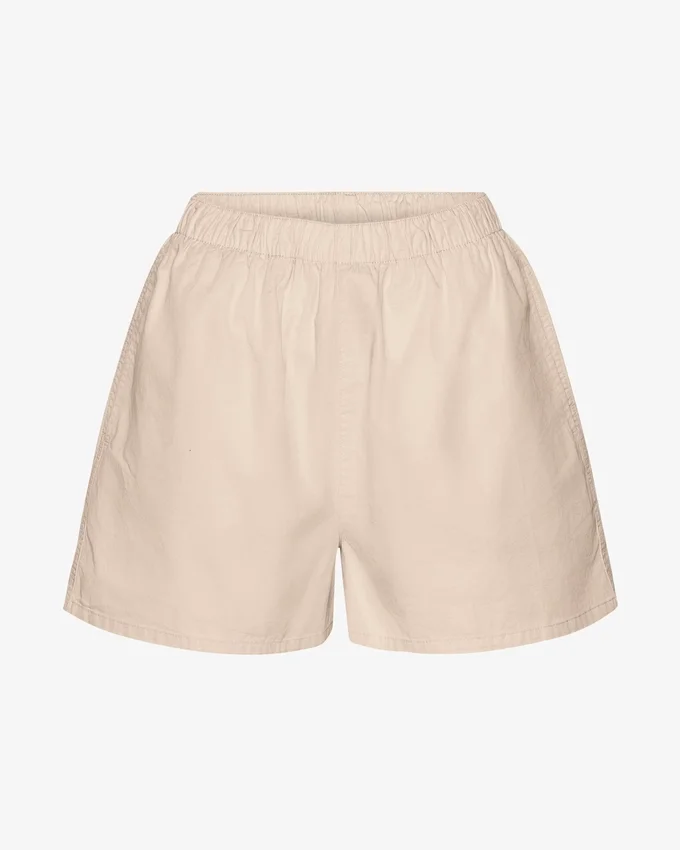 Organic Twill Shorts för dam – elfenbensvit