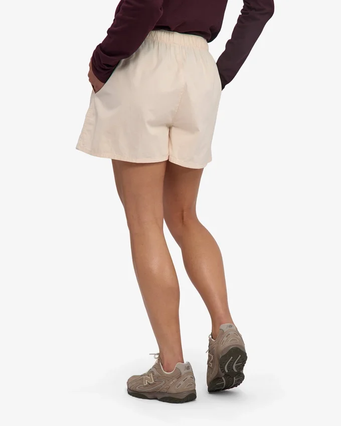 Organic Twill Shorts för dam – elfenbensvit