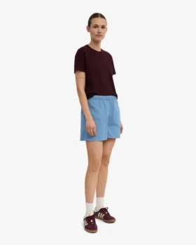 Organic Twill Shorts för dam – havsblå