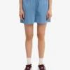 Organic Twill Shorts för dam – havsblå
