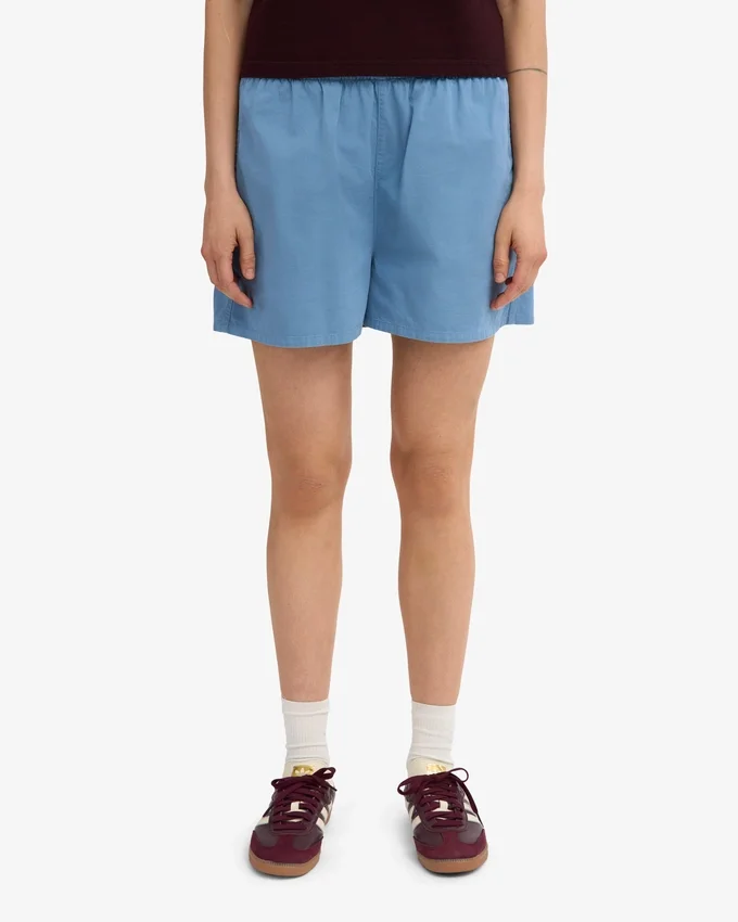 Organic Twill Shorts för dam – havsblå