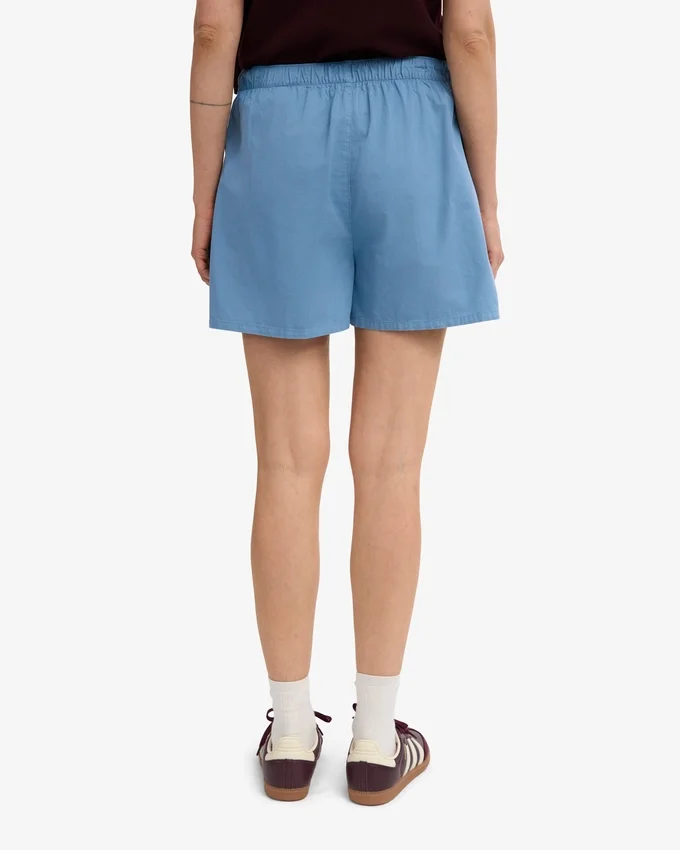 Organic Twill Shorts för dam – havsblå