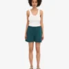 Organic Twill Shorts för dam – havsgrön