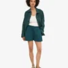 Organic Twill Shorts för dam – havsgrön
